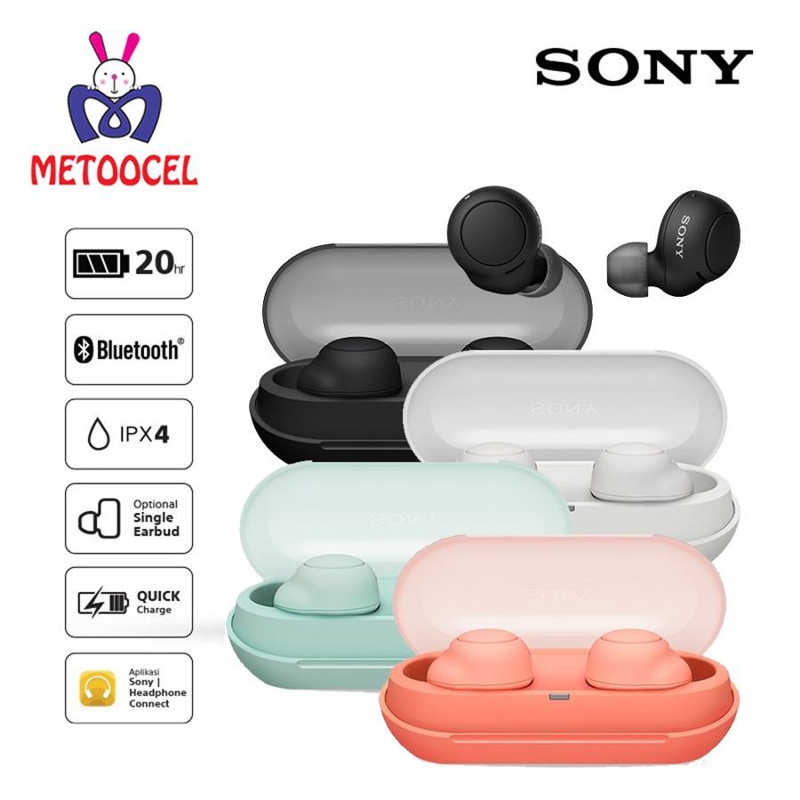 Jual Sony Wf C500 Truly Wireless Tws In Ear Bluetooth Earbuds Headset Macaroon Resmi Shopee 5539