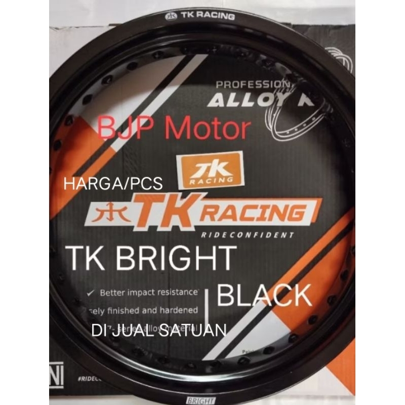 Jual Velg TK Racing Ring 17 x 140/ 160/185 /215 /250 Black Bright Hole ...