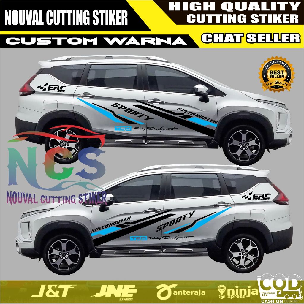 Jual NEW Stiker Mobil Xpander Cross Striping Sticker Mobil Mitsubishi ...