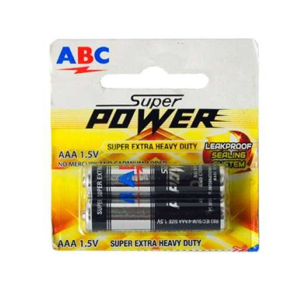 Jual 2 Pcs ABC - BATERAI AAA R3 SPW HITAM / BATRE SIZE KECIL 1.5 V ...