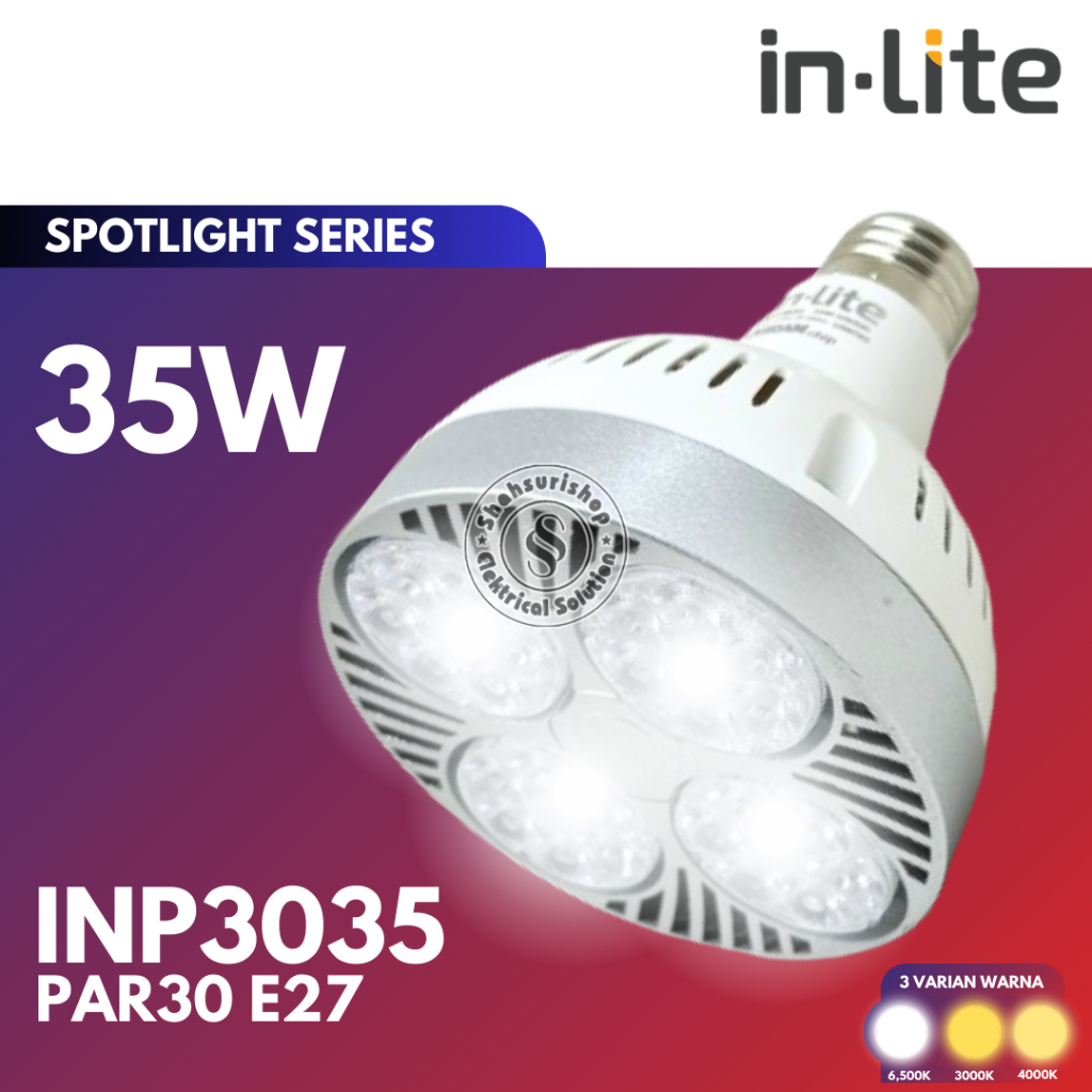 Jual IN-LITE INLITE SPOTLIGHT SERIES INP3035 PAR30 LAMPU SPOTLIGHT E27 ...
