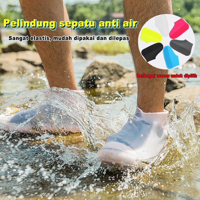 Jual Pelindung Sepatu Anti Air Penutup Sepatu Bot Hujan Cover Sepatu Anti Air Hujan Waterproof