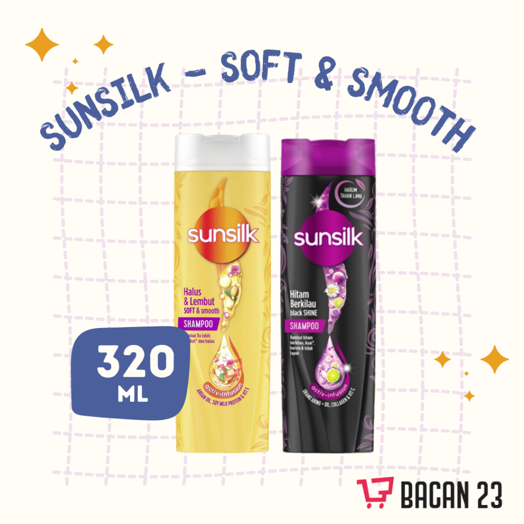 Sunsilk Co-Creations Shampoo (320ml) ( Black Shine / Soft&Smooth )