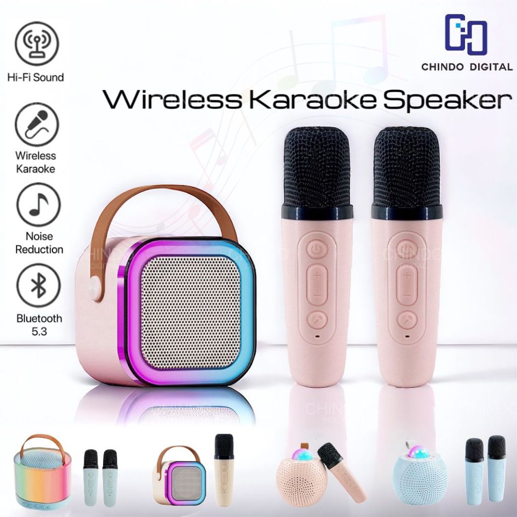 [COD] Bluetooth Mini Speaker Karaoke Speaker Portable with MIC Bluetooth MP3 Player Bass Wireless Karaoke