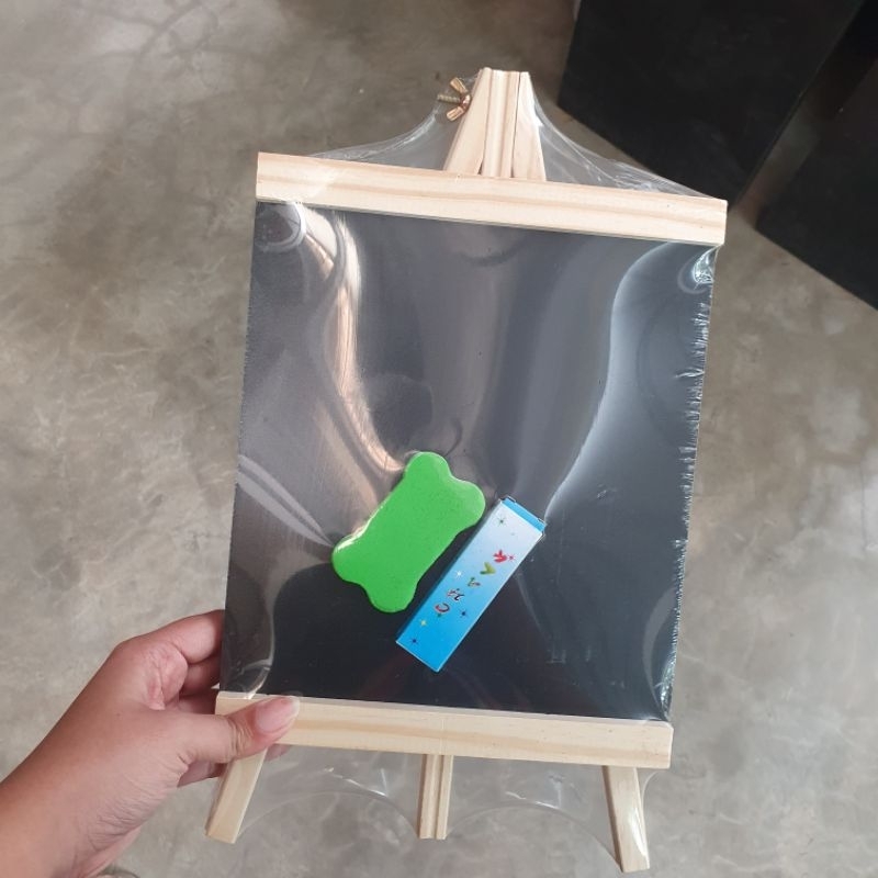 Jual Mini Standing Black Board / Sign Board / Papan Kapur Hitam / Papan ...