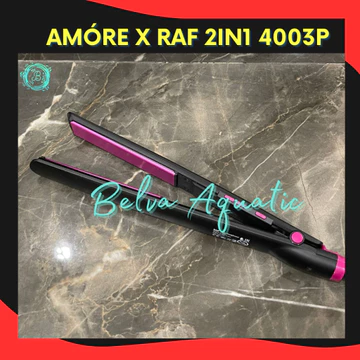 Amóre X Raf 2In1 4003P Catok Rambut Lurus Curly Keriting Catok Fungsional Catokan Salon Catokan