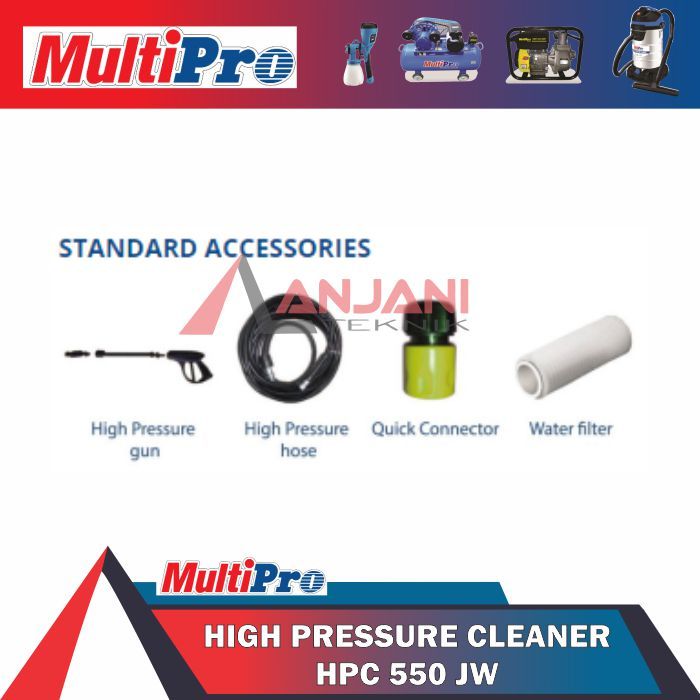 Jual MULTIPRO HPC 550 JW MESIN CUCI MOTOR MOBIL HIGH PRESSURE WASHER ...