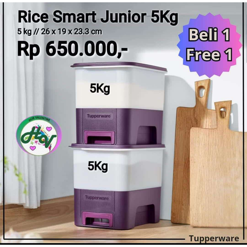 Jual Tupperware rice smart junior kapasitas 5 kg | Shopee Indonesia