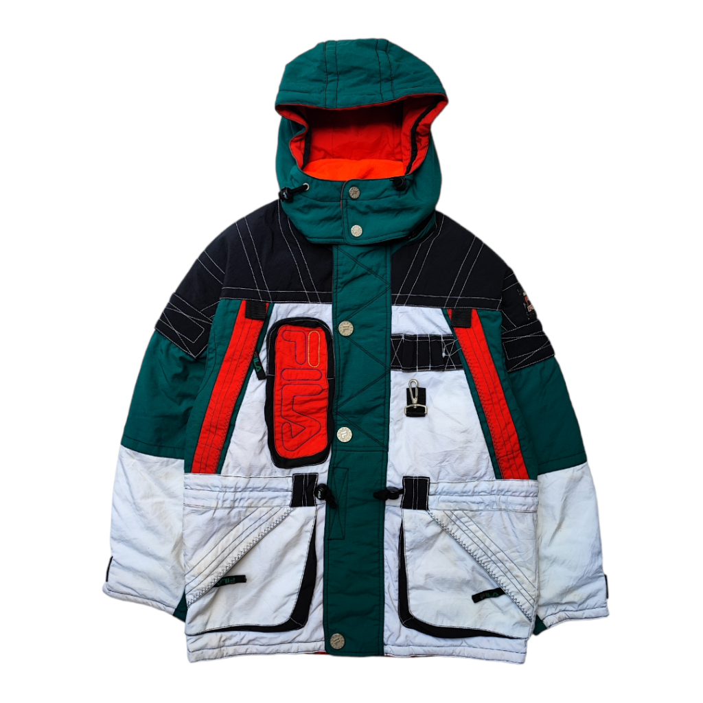 Jual Vintage Fila Biella Italia Sport Colorblock Snowboard Jacket Shopee Indonesia