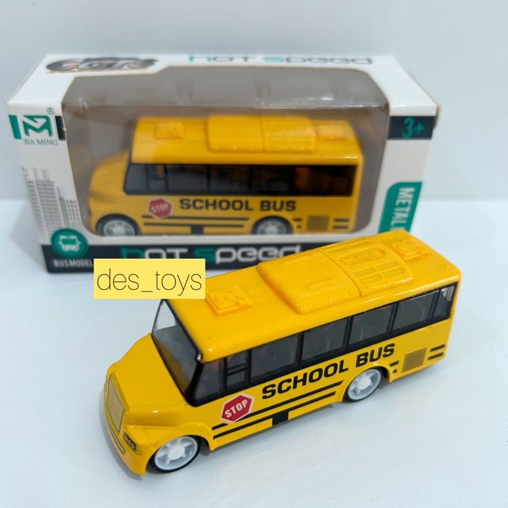 Zunetsutock Pullback Schulbus - Metall Spielzeugbus Für Kinder 3-5 Jahre