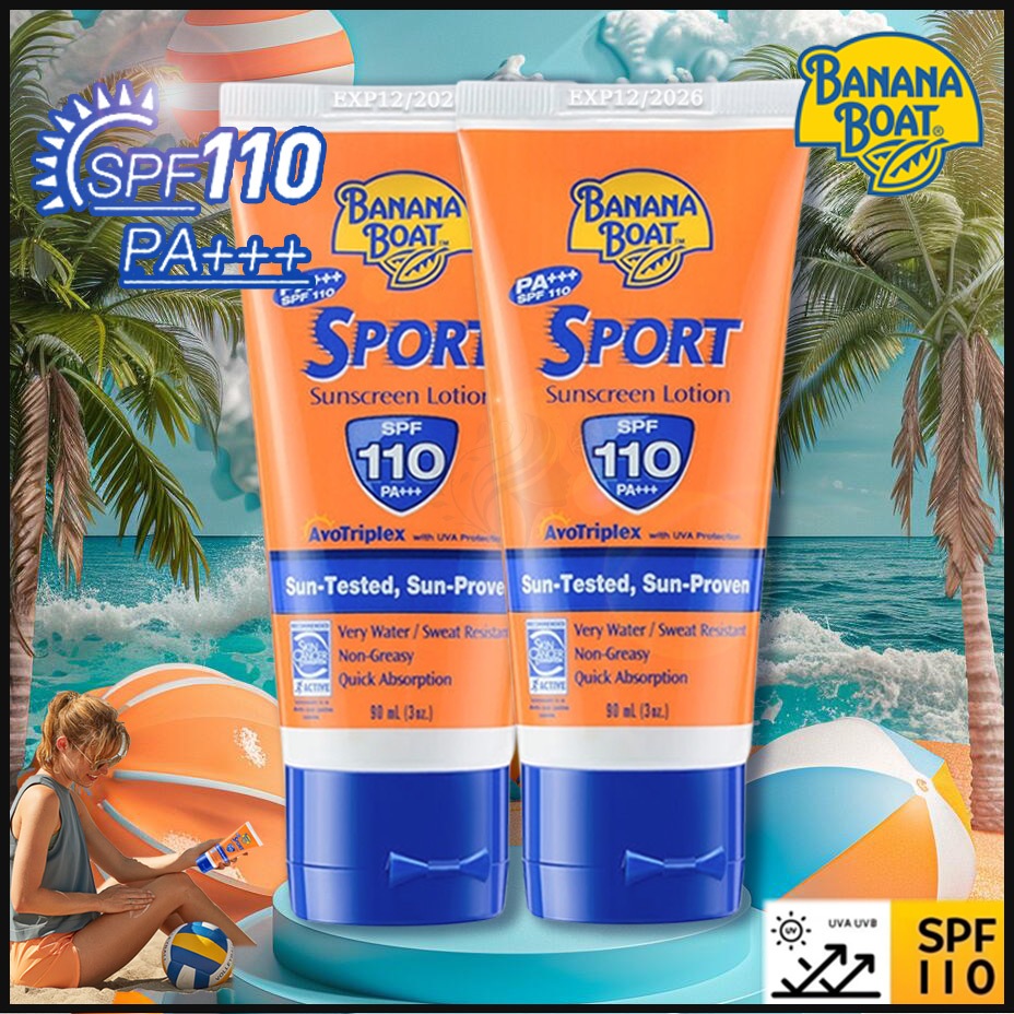 Jual Banana Boat Sunscreen 90ML /Banana Boat Sport Sunscreen SPF 110 PA