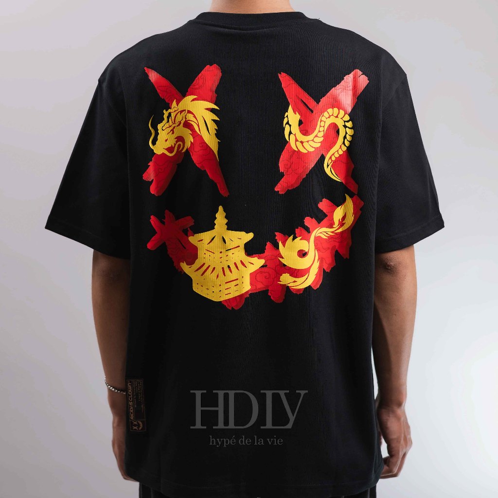 Jual RIC Ricky is Clown Red Dragon Black Tee ( 100% Original ) | Shopee ...