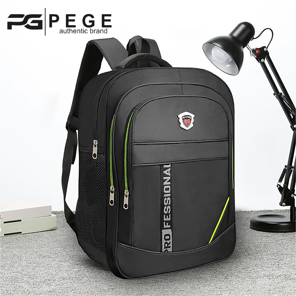 Jual Tas Ransel Pria PEGE Jafhar Backpack Laptop Free Raincoat Style ...