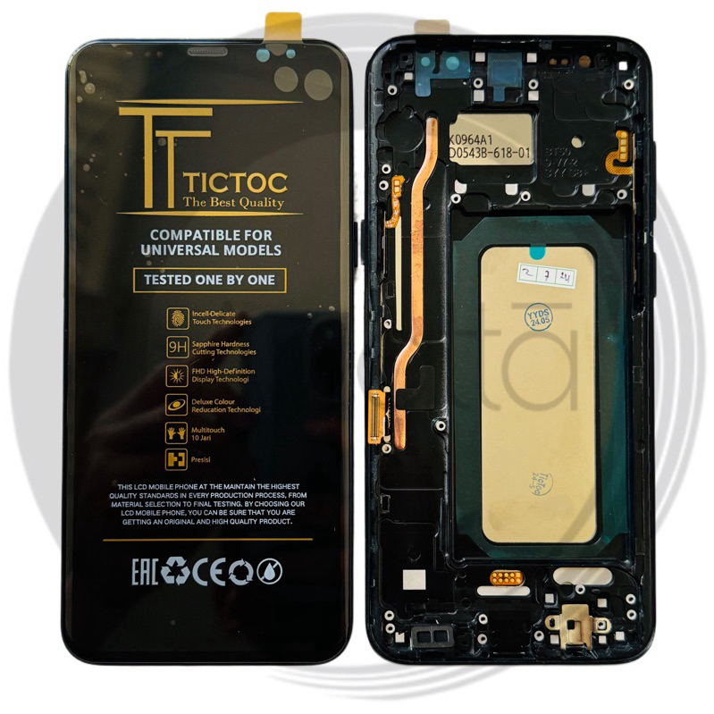 Jual LCD + FRAME SAMSUNG S8+ PLUS / G955 / G9550 / ( LAYAR LENGKUNG ...