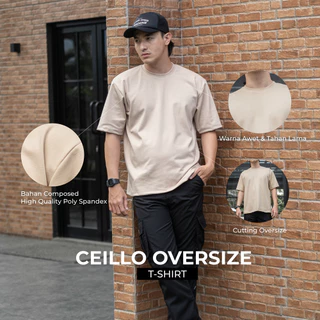 BAPIN Kaos Oversize Pria Ceillo - Baju Kaos Pria Polos