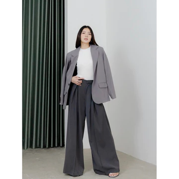 COZY.WEAR Moona Pants (1008) Celana Kulot Highwaist HW Pants Celana Kain Wanita Celana Kantor