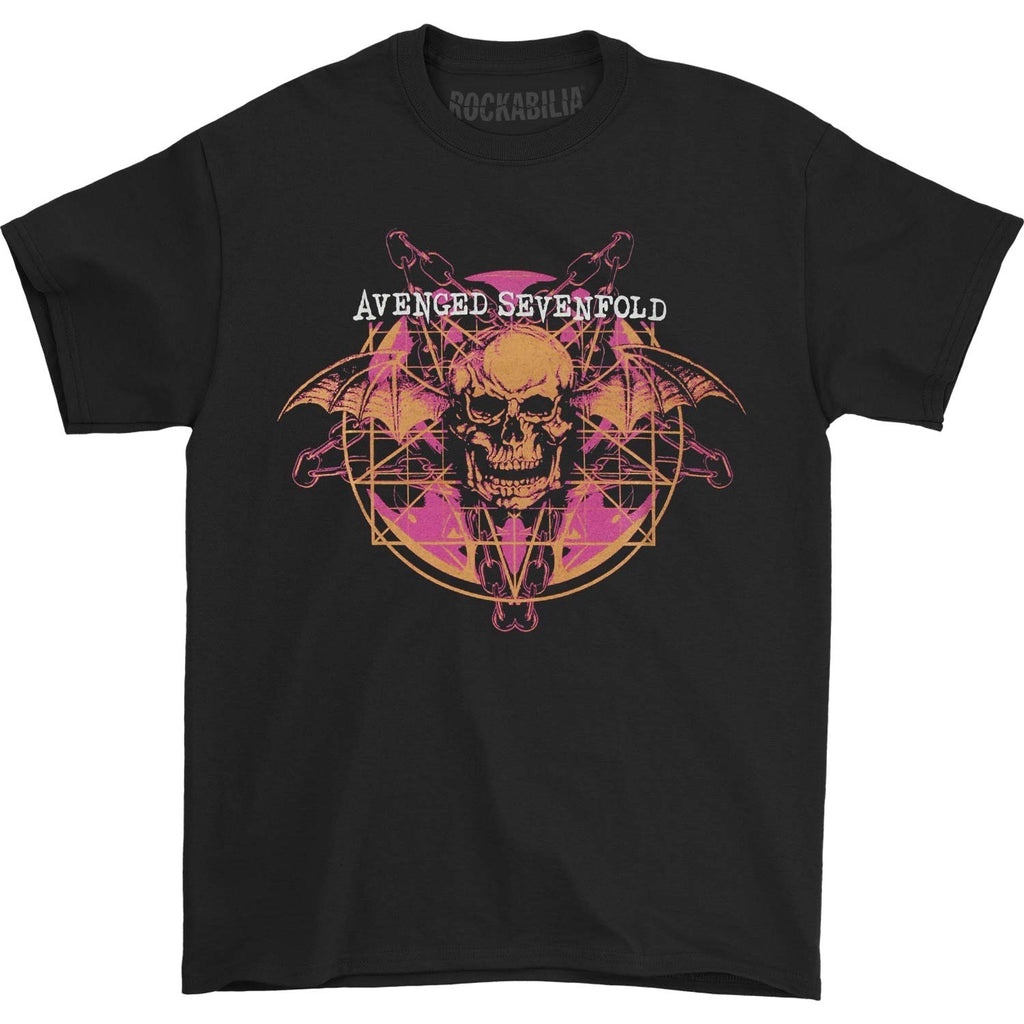 T-Shirt Avenged Sevenfold Seize The Day Logo Officiel Unisexe Dip Dye Noir