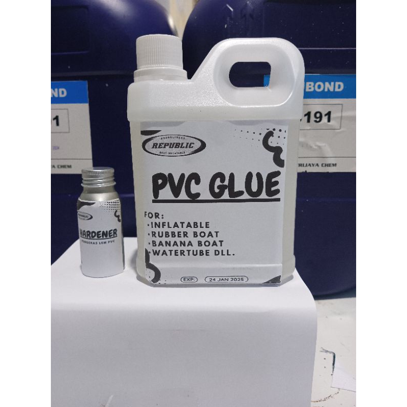 Jual LEM PERAHU KARET PVC GLUE 500ML + Hardener | Shopee Indonesia