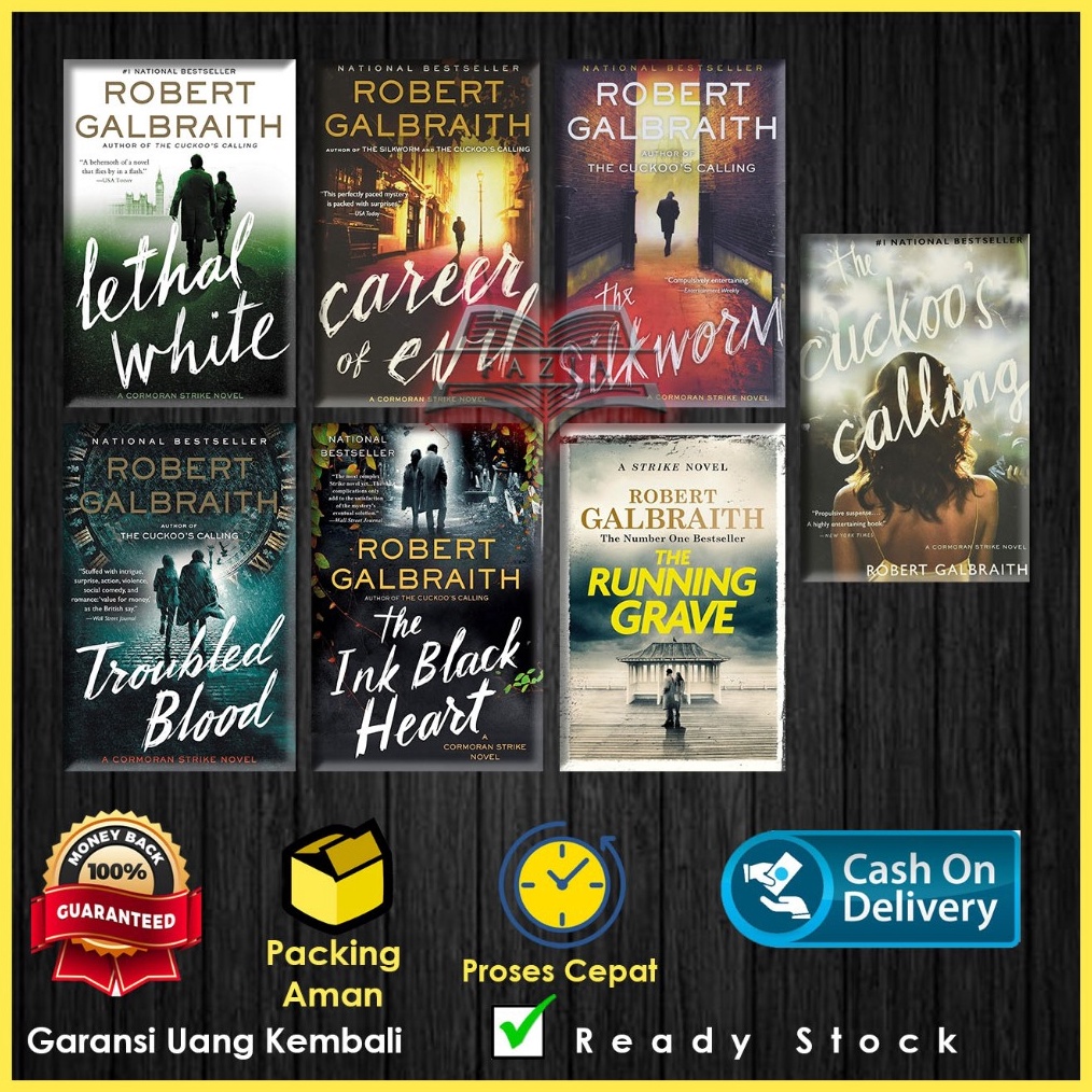 Jual DAHSYAT Cormoran Strike 7 book series by Robert Galbraith English ...