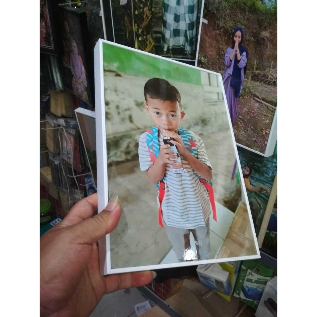 Jual cetak foto frame blok fiber tebal 20 x 30 (10 R ) | Shopee Indonesia
