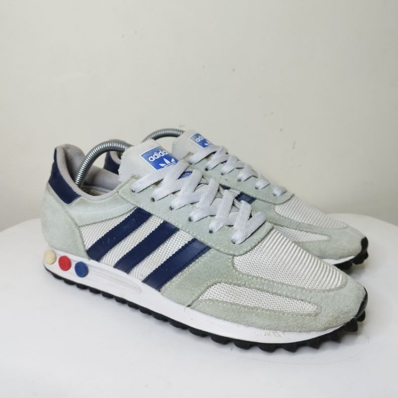Grey Adidas Footwear Adidas La Trainer Og Orange Jual Adidas La