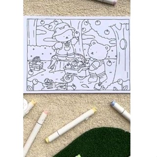 Jual Bearie World vol. 1 Healing Coloring Book 200gsm | Shopee Indonesia