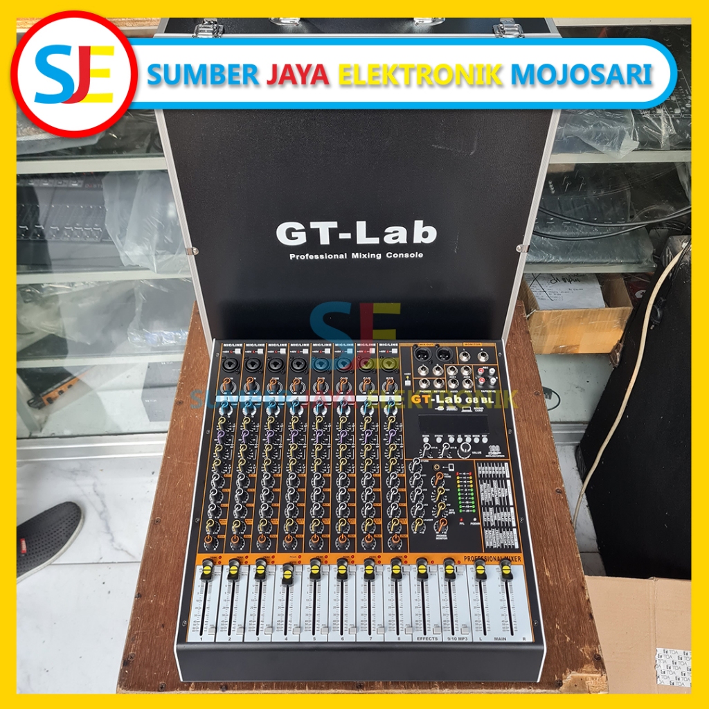 Jual Mixer Audio GT-LAB G8 BL + Compress / Mixer Audio GT LAB G8BL 8 ch ...