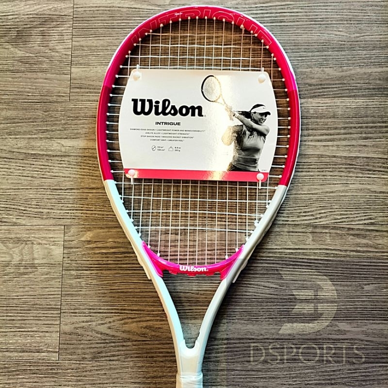 Jual Wilson Intrigue 113 253 g 253Gr 16x19 White Pink Lucu ( Racket ...