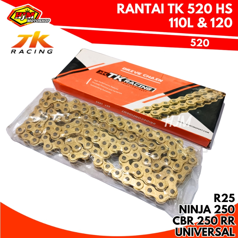 Jual RANTAI TK RACING 520HS 110L / 120L / 130L UNIVERSAL NINJA 250 / R ...