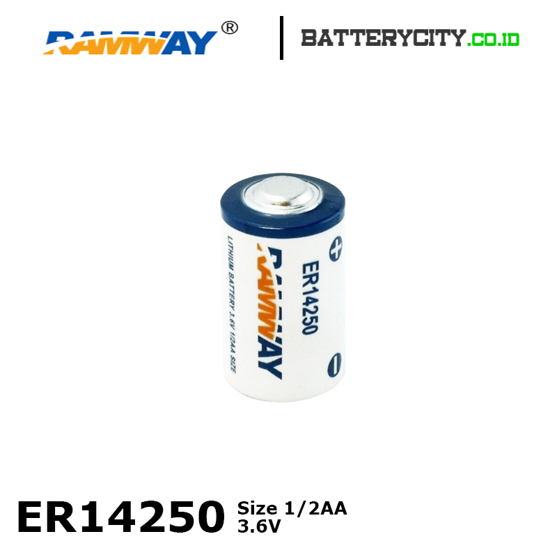 Jual Battery Lithium Ramway ER14250 1/2AA 3.6V - Baterai Lithium ...