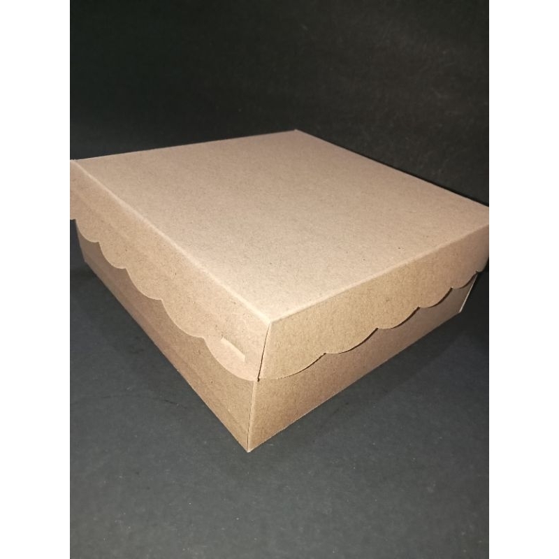 Jual Kardus Kotak Makanan Kraft / Coklat Ukuran 16x16 18x18 R6 R8 ...