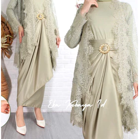 Eka Kebaya Id Rok Lilit Satin Velvet JUMBO Bawahan Satin Kebaya