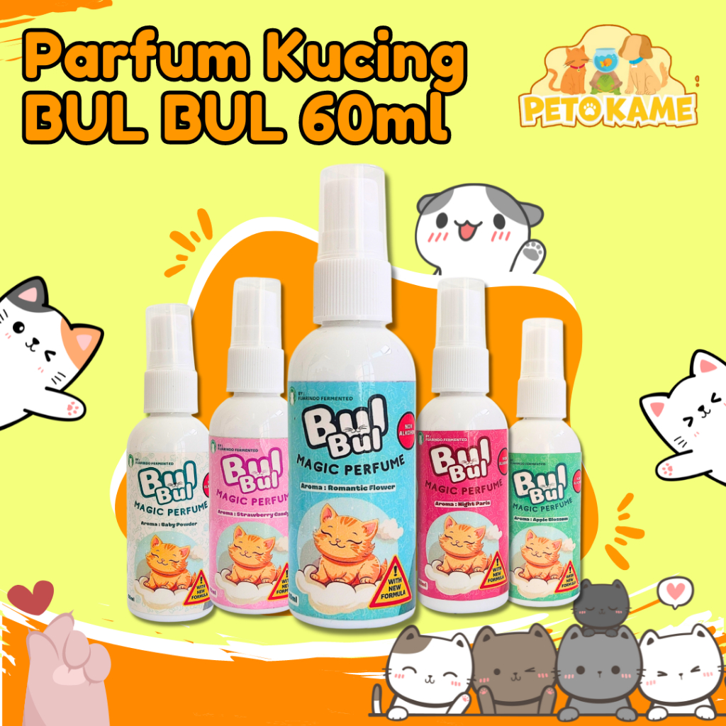 Jual Parfum Kucing BUL BUL 60ml | Perfume Aman Terjilat Non Alkohol ...