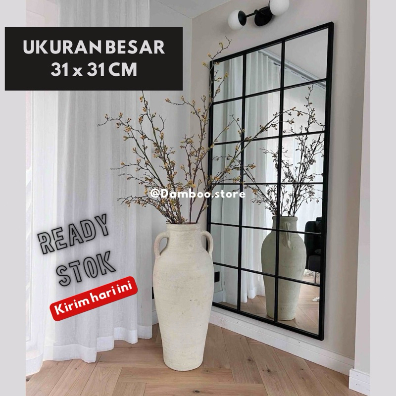 Jual cermin frame aesthetic ukuran 30 x 30 cm cermin dekorasi dinding ...