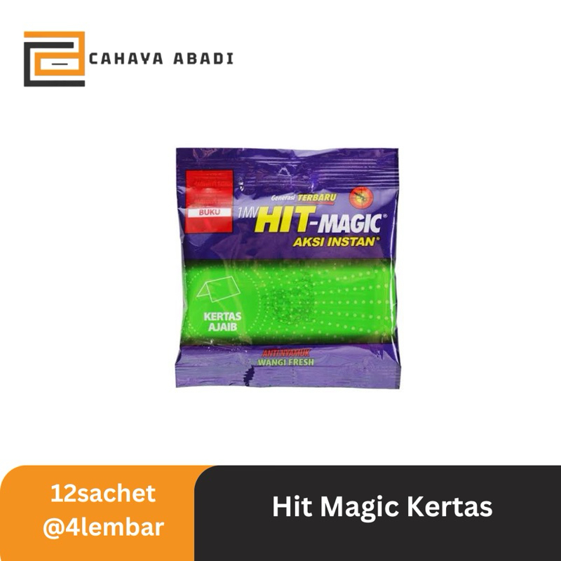 Jual Hit Magic Kertas Hit Anti Nyamuk [Renceng isi 12 Sachet] | Shopee ...