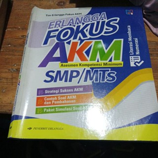 Jual Buku Paket Akm Fokus Erlangga SMP Mts Contoh Soal Dan Pembahasan ...