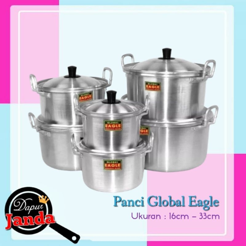 Jual Panci Set Aluminium 16cm 18cm 20cm 22cm 24cm 26cm 28cm 30cm 33cm