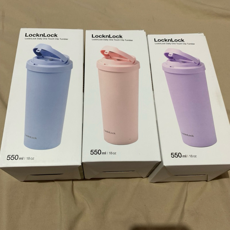 Jual [UBAH JNE] READY NEW LocknLock Tumbler One Touch Clip 550ml light ...