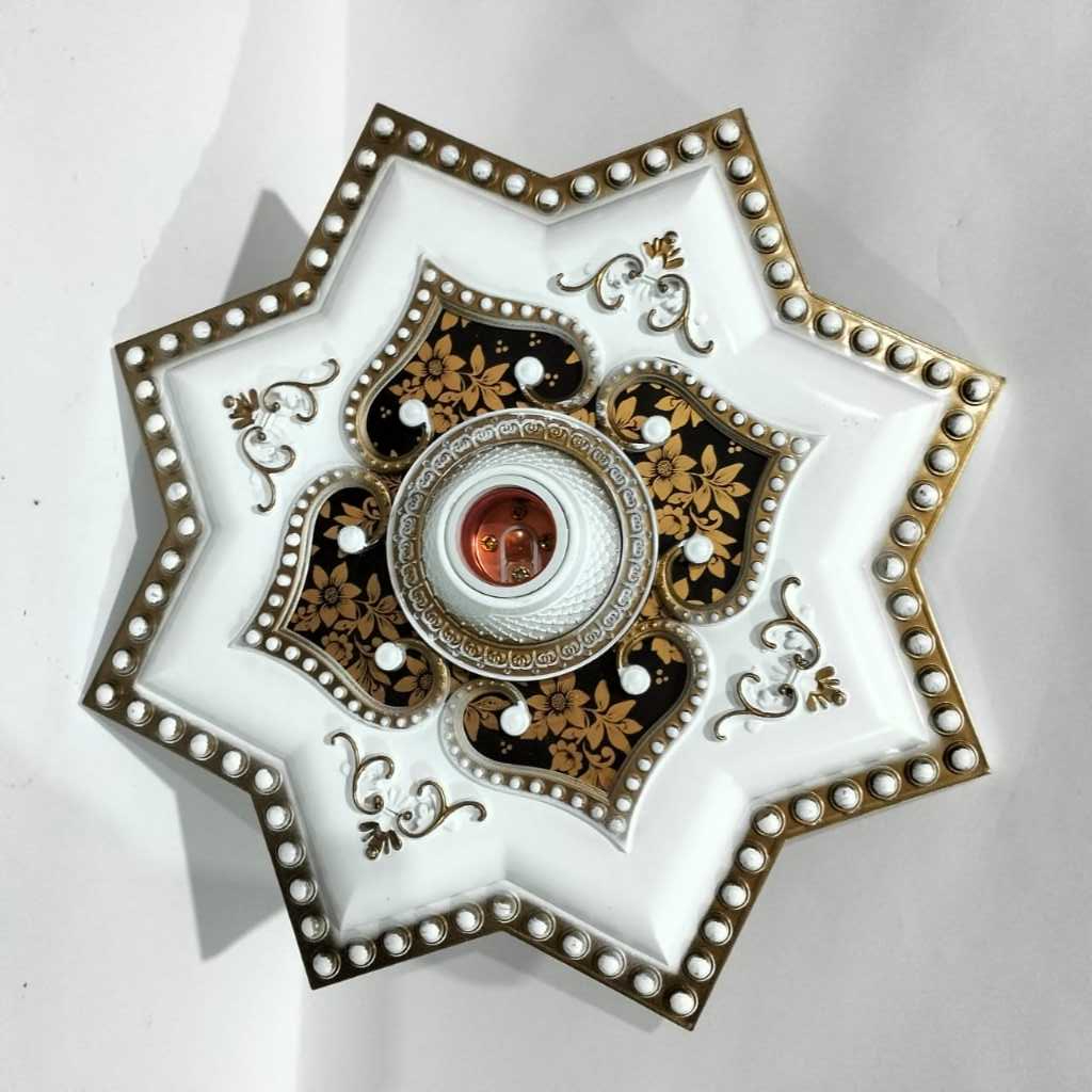 Jual Fiting Hias Plafon Gypsum 30 cm Ornamen Plafon PVC/GRC Fiting ...