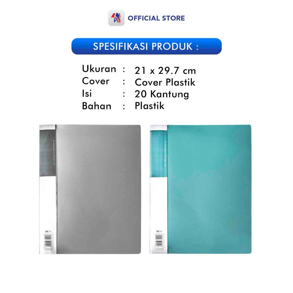Jual Map Plastik / Map File / Clear Holder 20 Lembar Kantung Map ...