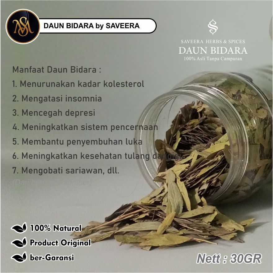 Jual DAUN BIDARA KERING/ BIDDARA / TEH BIDARA non - BUBUK , 100% ASLI ...