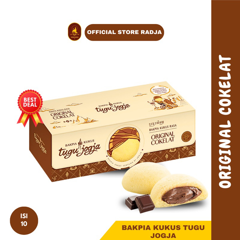 Jual [Isi 10] Bakpia Kukus Tugu Jogja Original Cokelat Travel Pack-Oleh