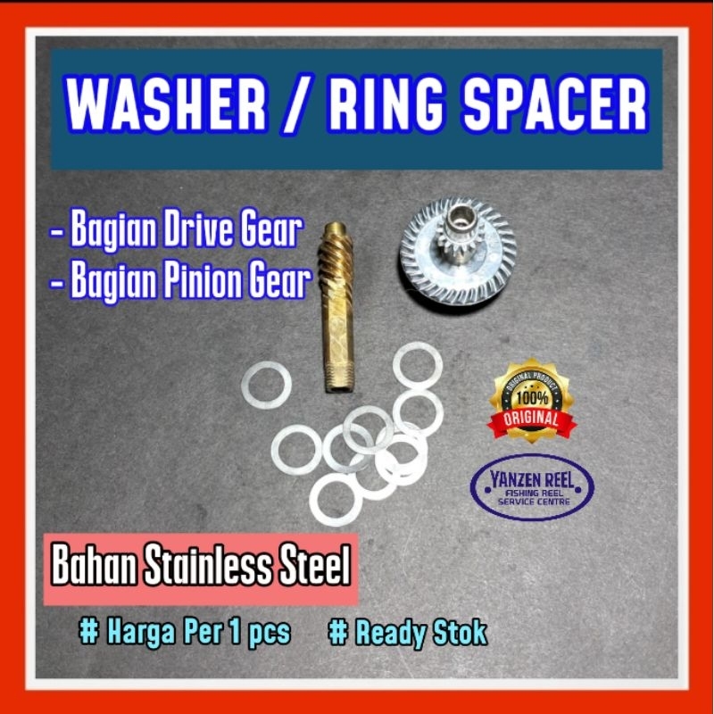 Jual RING SPACER / RING WASHER GEAR REEL PANCING STAINLESS STEEL - Ring ...