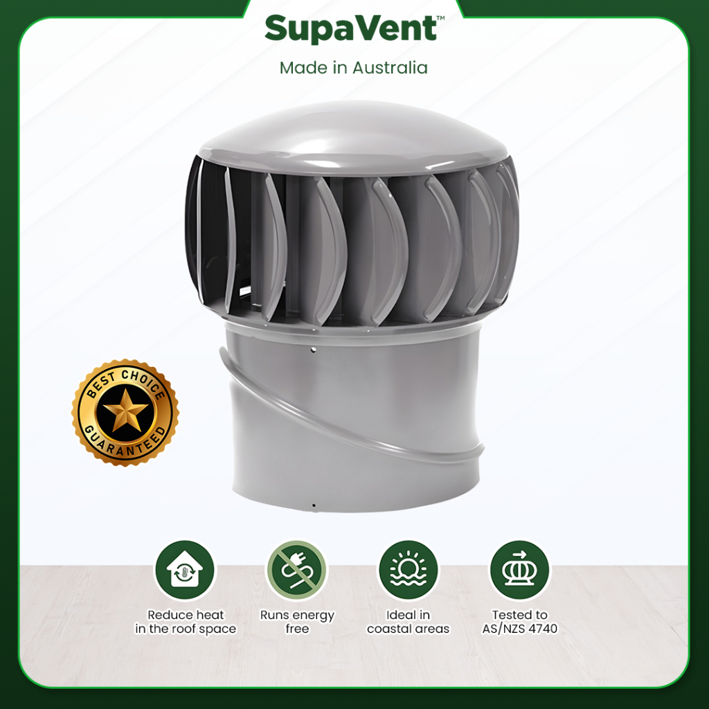 Jual Turbin Ventilator Rumah SupaVent | Shale Grey | Wind Driven Roof ...