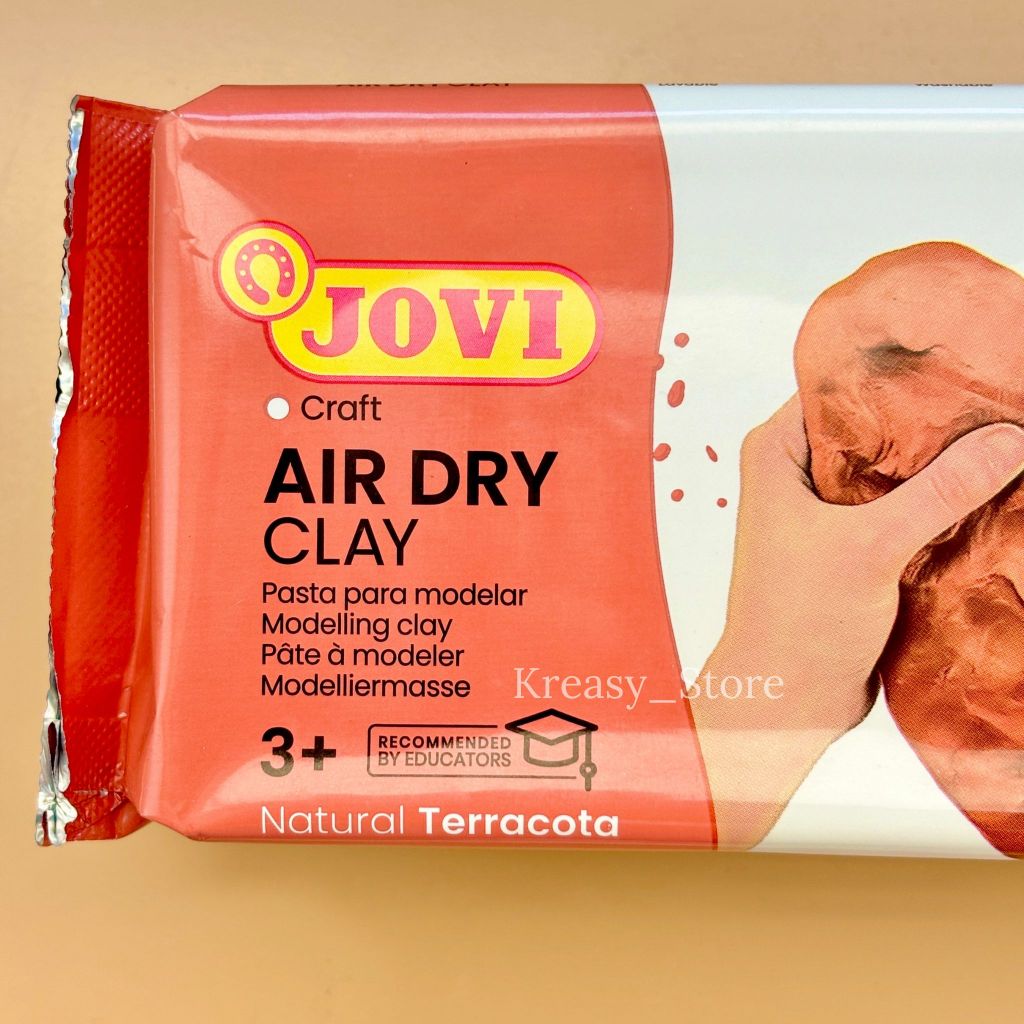 Jual Air Dry Clay JOVI 500gr TERRACOTTA - Modelling Clay Terracotta ...