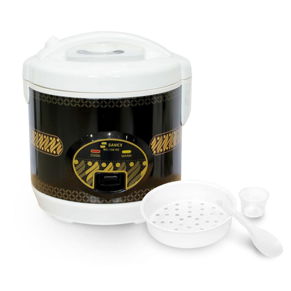 Jual Sanex MC-158 HE MC158HE – Rice Cooker 2in1 1 Liter 350 Watt Hitam ...