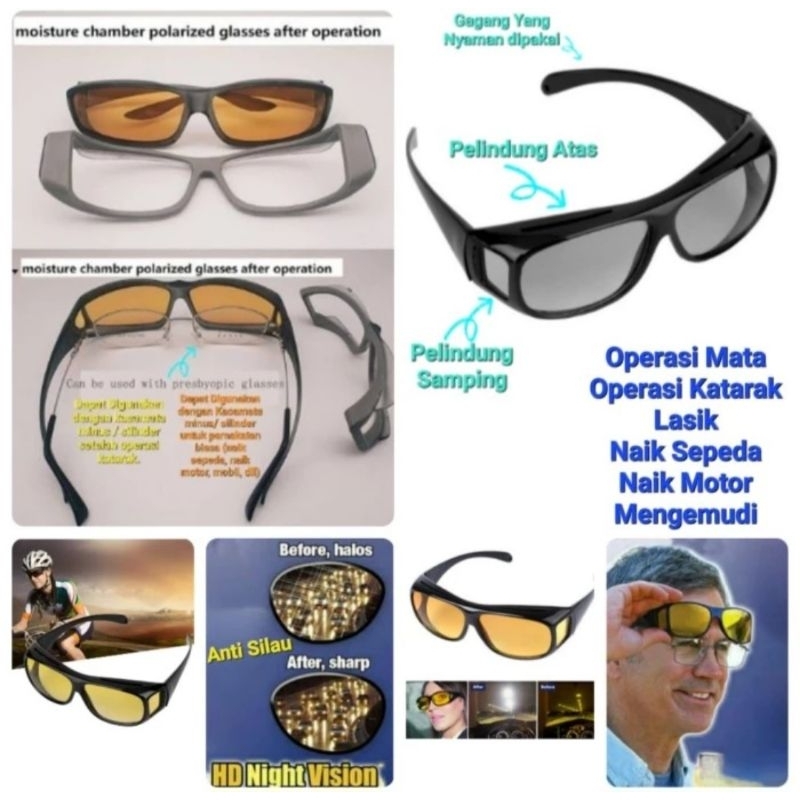 Jual KACAMATA PASCA OPERASI MATA KATARAK LASIK ANTI SILAU UV PROTECTION ...