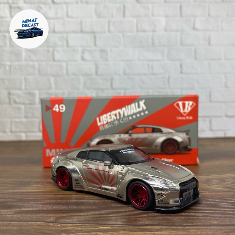 Jual mini gt r35 lbwk satin silver | Shopee Indonesia
