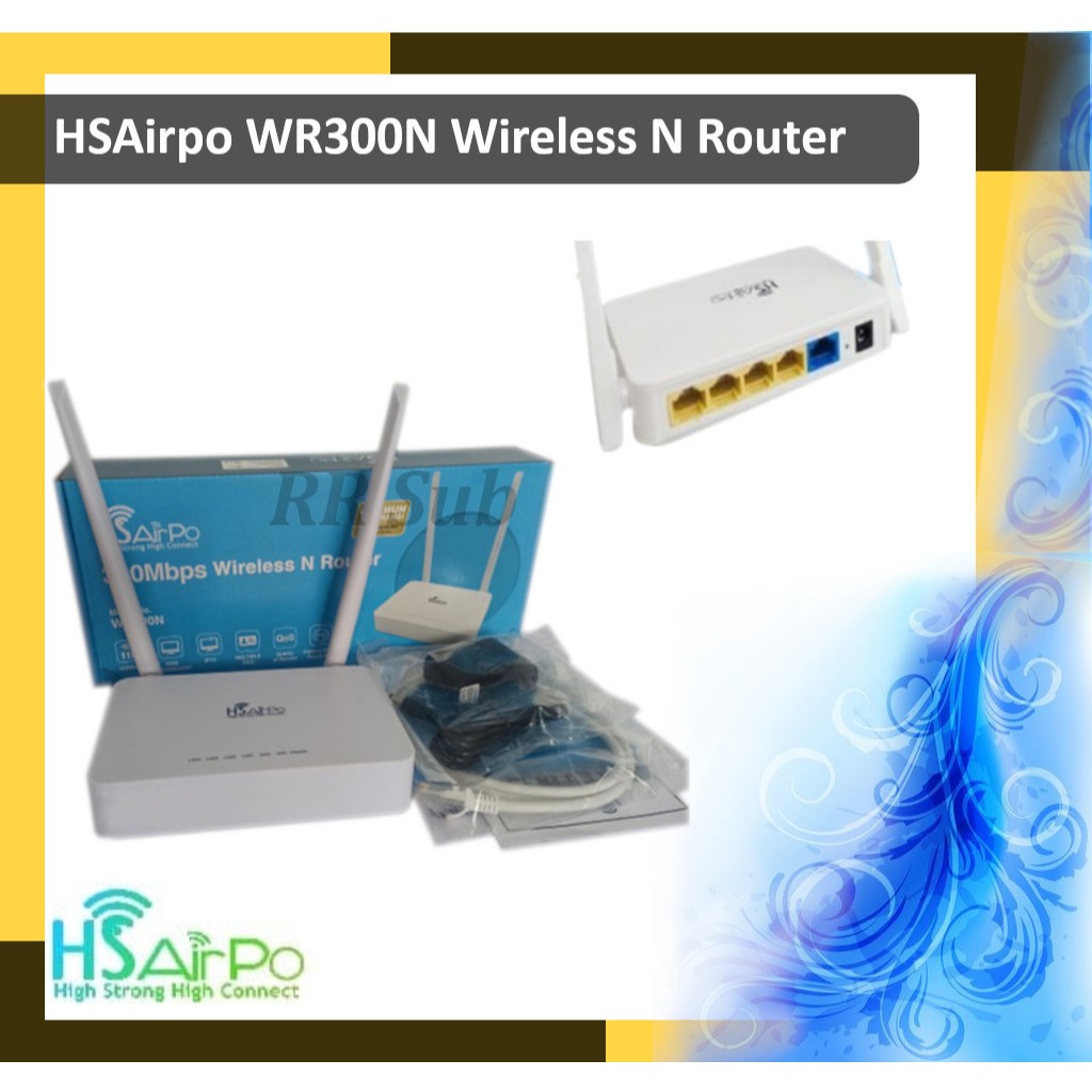 Jual HSAirpo WR300N Wireless N 300Mbps Indoor Router 2 antena eksternal ...