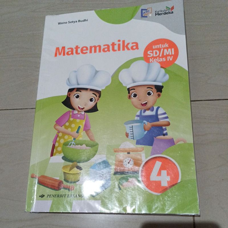 Jual di jual buku matematika kelas 4 sd kurikulum merdeka | Shopee ...